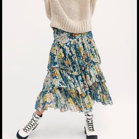 Free People Rococo Sand Della Skirt - Picture 2 of 6